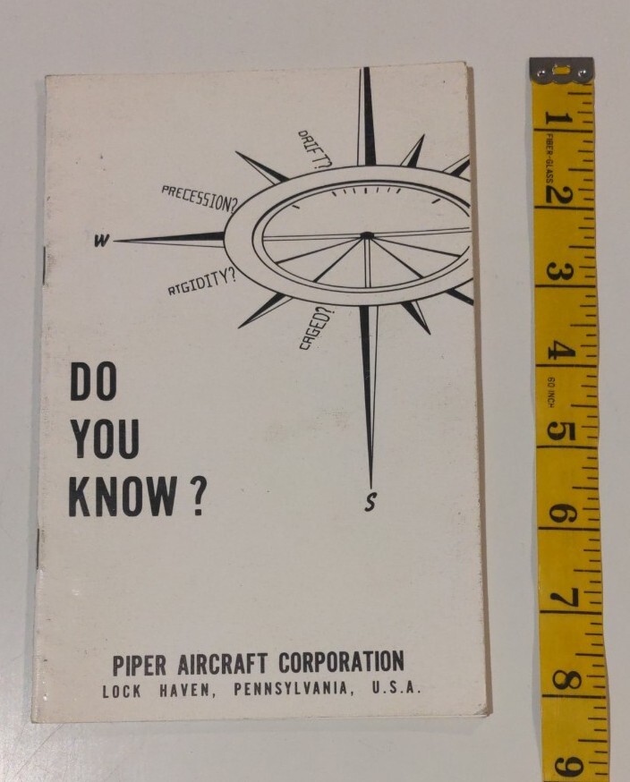 Piper Aircraft Facts to Know Artificial Horizon Roll Directional Gyro Precession