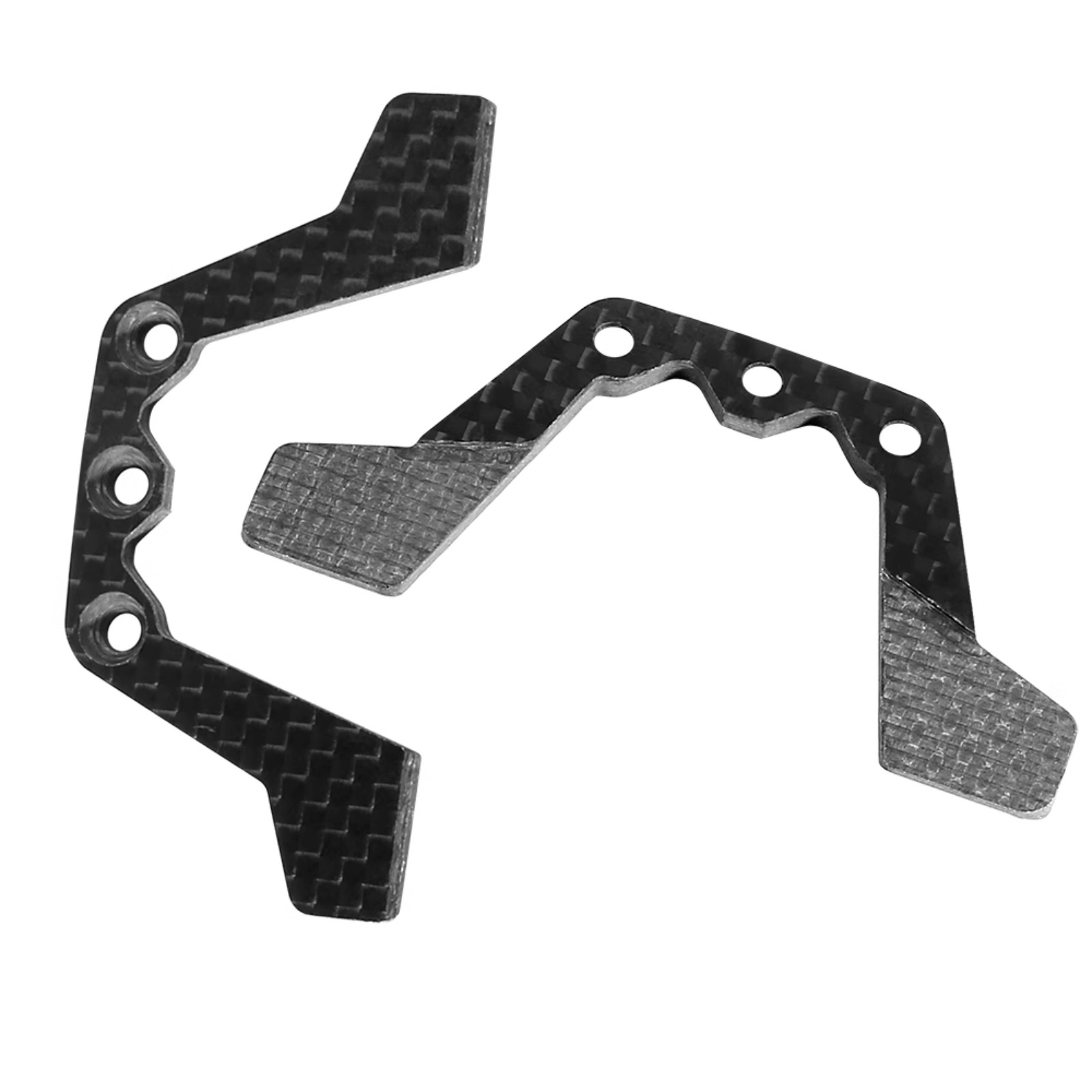 Carbon Fiber Droop Plate Set for 1/10 Tamiya TT-02 TATT-033 Black