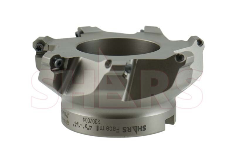 Shars 4" 45° Indexable Face Mill for OFKT Insert 7 Flutes 2 OAH New P[