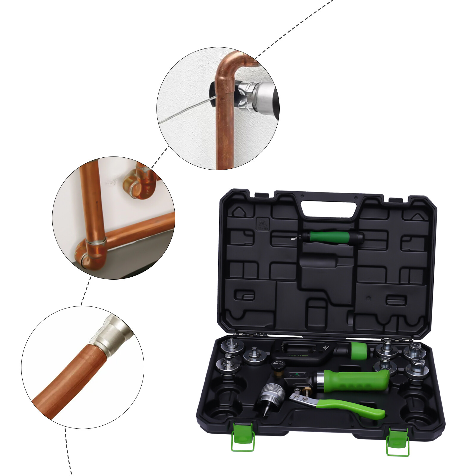 Tubing Expanding Copper Tube Hydraulic Expander HVAC Hydraulic Swaging Tool Kit