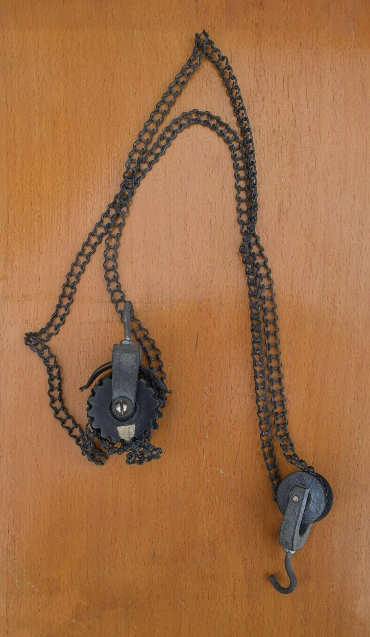 VNTG Mini Chain Block & Tackle Winch Physics Demonstration 29 inch length