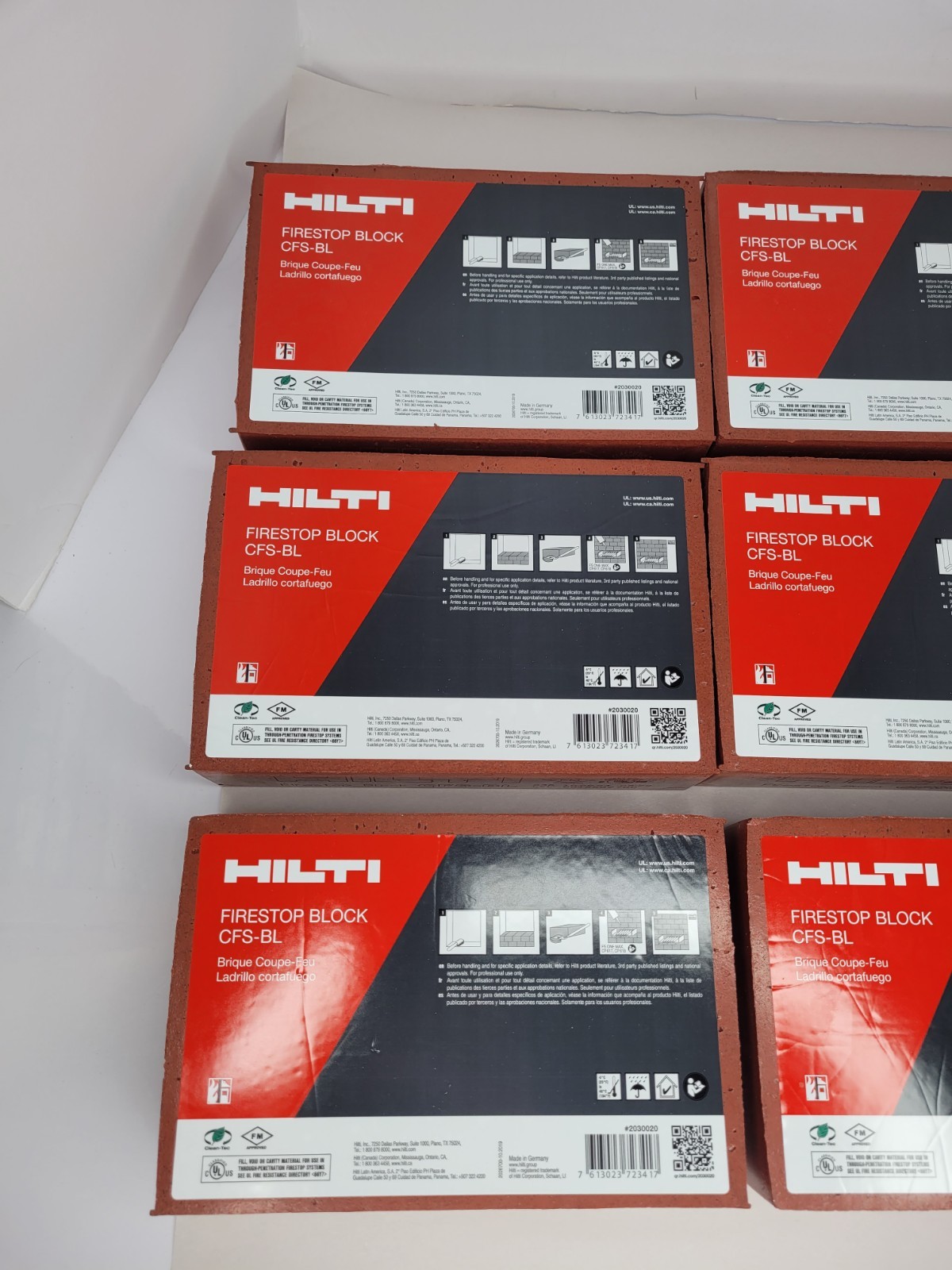 Hilti ( 9 PCs ) CFS-BL Firestop Block New Open Box READ DESCRIPTION PLEASE