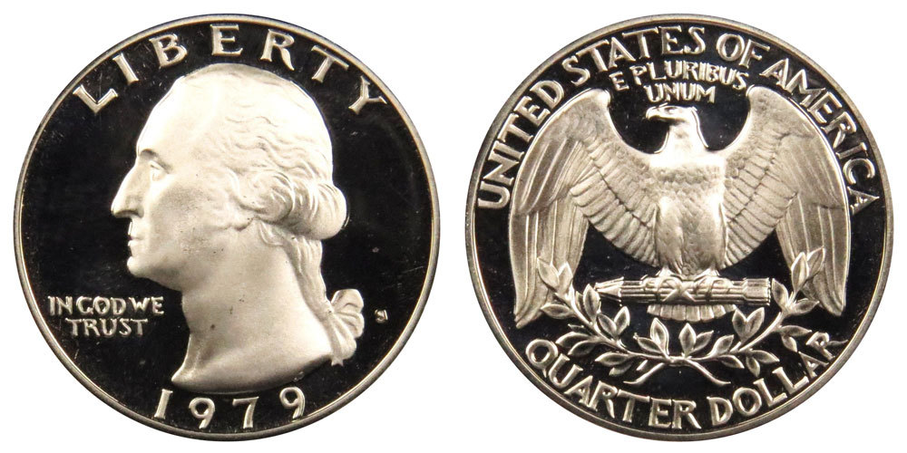 1979 S GEM BU PROOF WASHINGTON QUARTER BRILLIANT UNCIRCULATED PF/PR COIN #8516