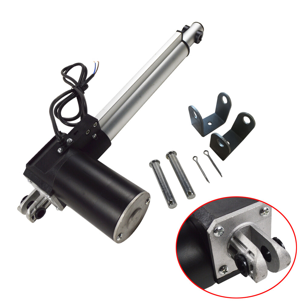 6000N Linear Actuator Stroke 3.9" 12V DC with Pin & Rack Electric Motor