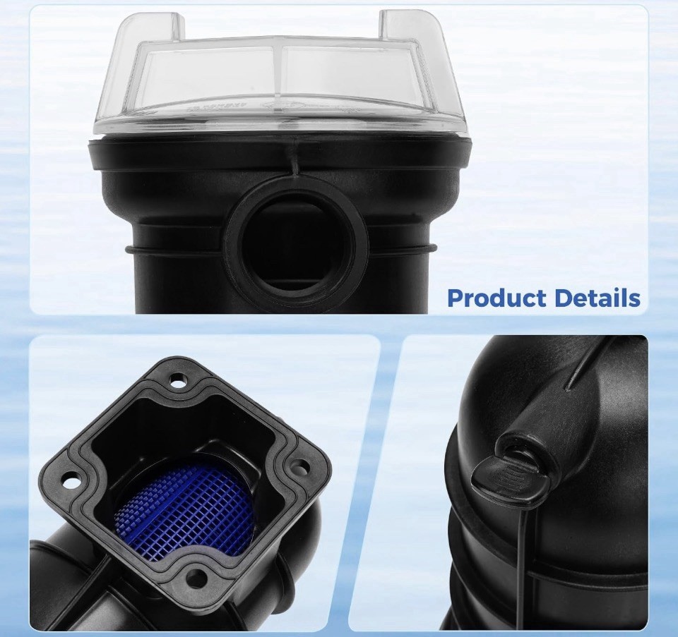 Orvex Complete 5" Pool Pump Strainer Trap Kit Replacement for Pentair