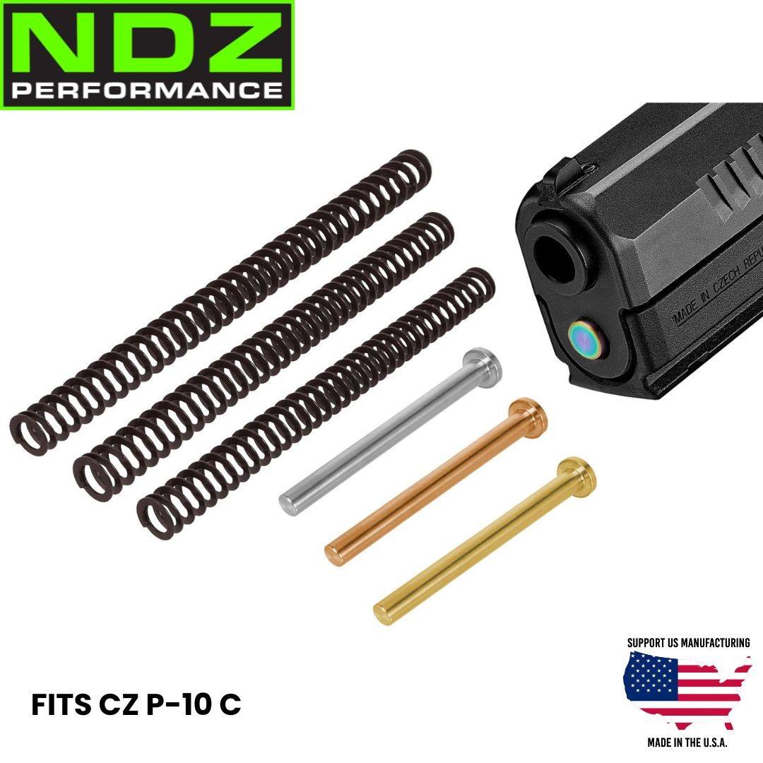 NDZ CZ P-10 C P10C P 10 C 9MM Stainless Steel Guide Rod Assembly PVD Made In USA