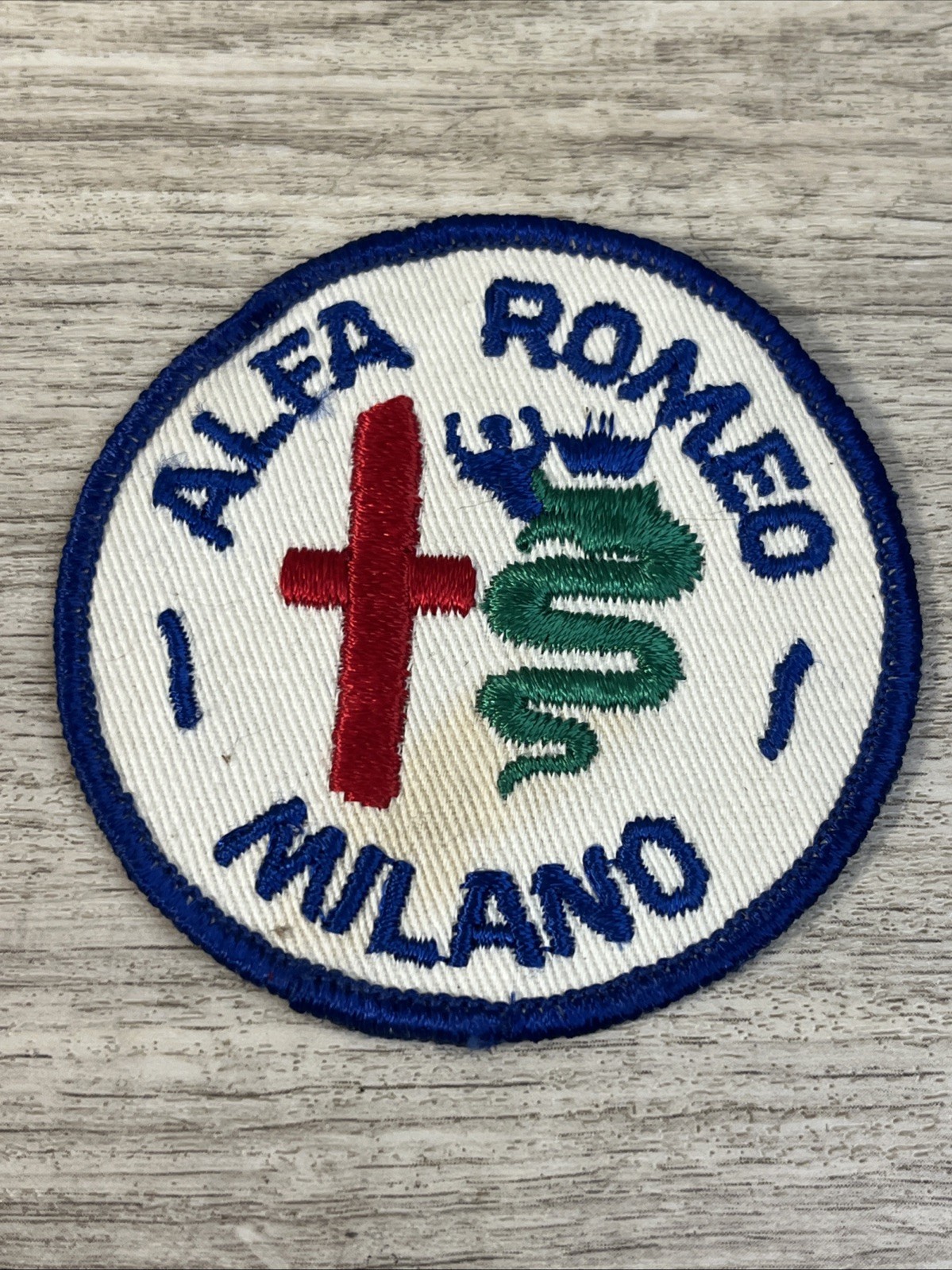 Vintage Alfa Romeo Milano Patch Italian Car Auto 70s 80s 3" NEW