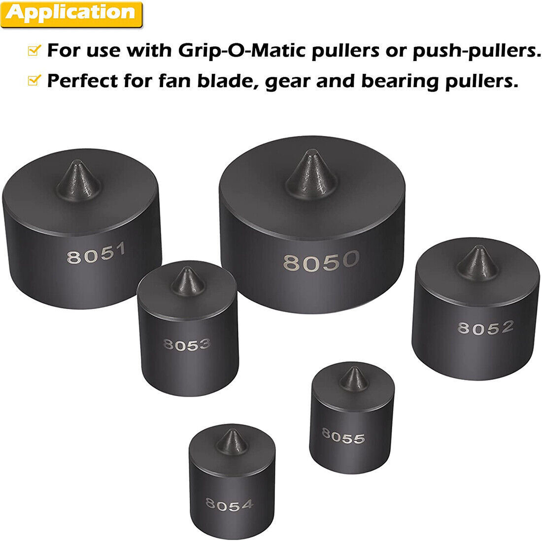 OTC 8056 Shaft Protector Kit for Gear Puller Push-Puller Bearing Removal Tool