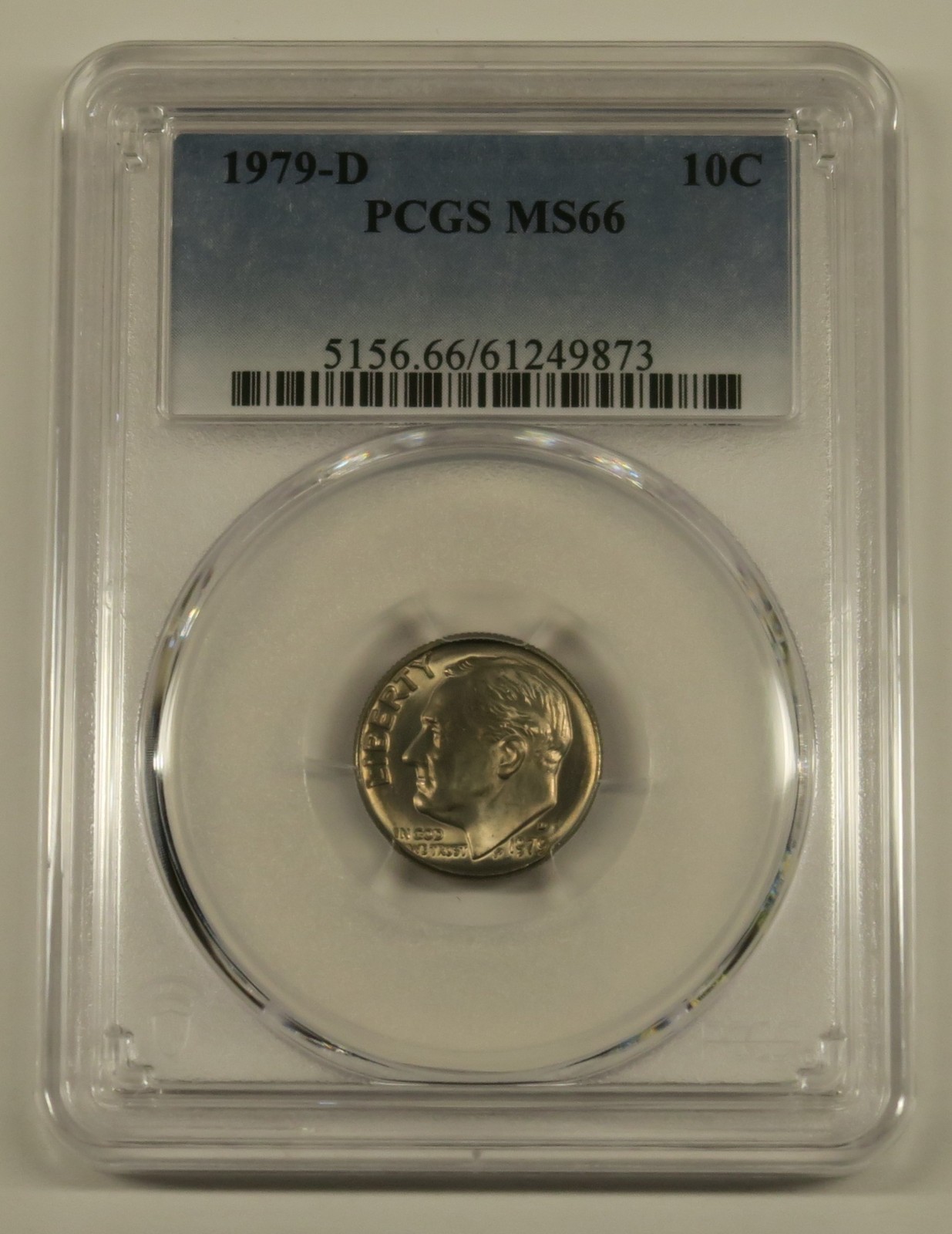 1979 D Roosevelt Dime PCGS MS66 Free Shipping