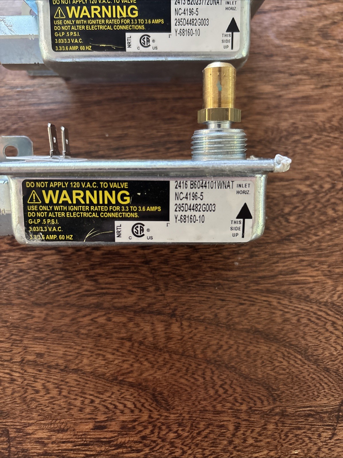 Gas Valve y-68160-10 NC-4196-5 for GE JGB530REK45S Regulator not included