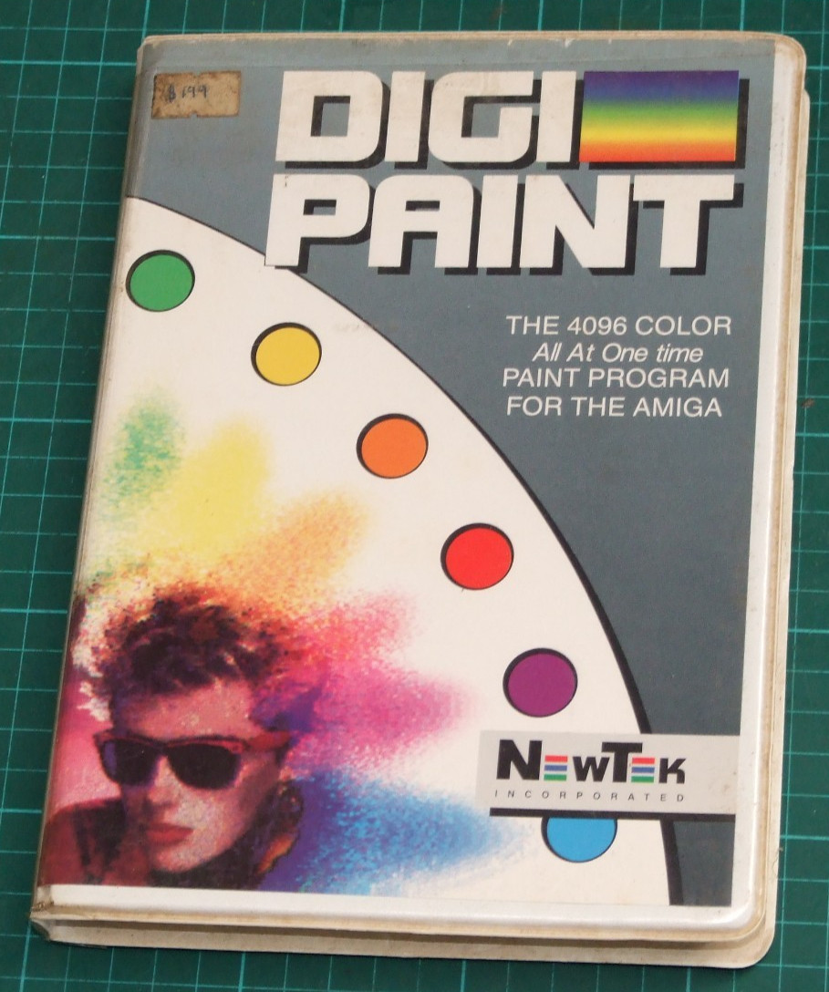 Digi Paint for Commodore Amiga by NewTek software on 3.5in disk
