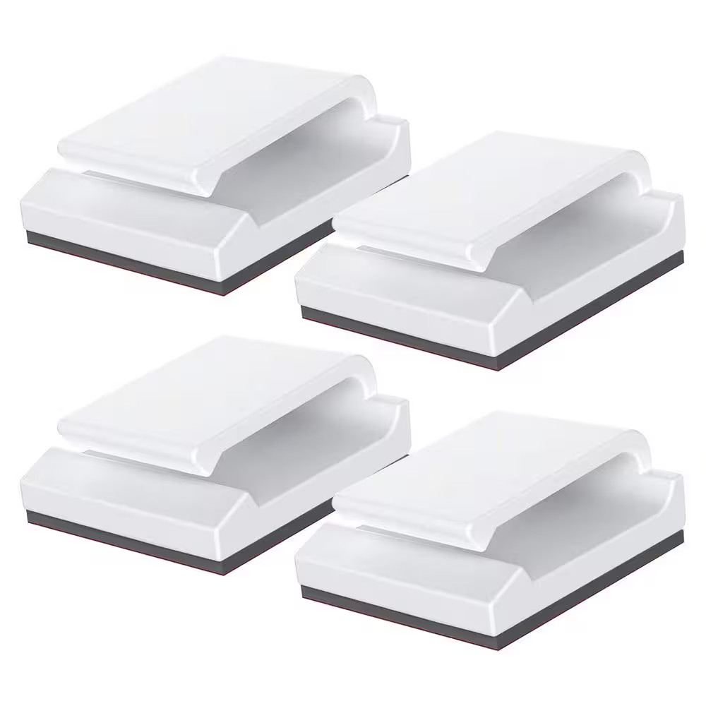 Adhesive Ethernet Cable Clips Wire Organizer Holder Cord Management White 100-Pi