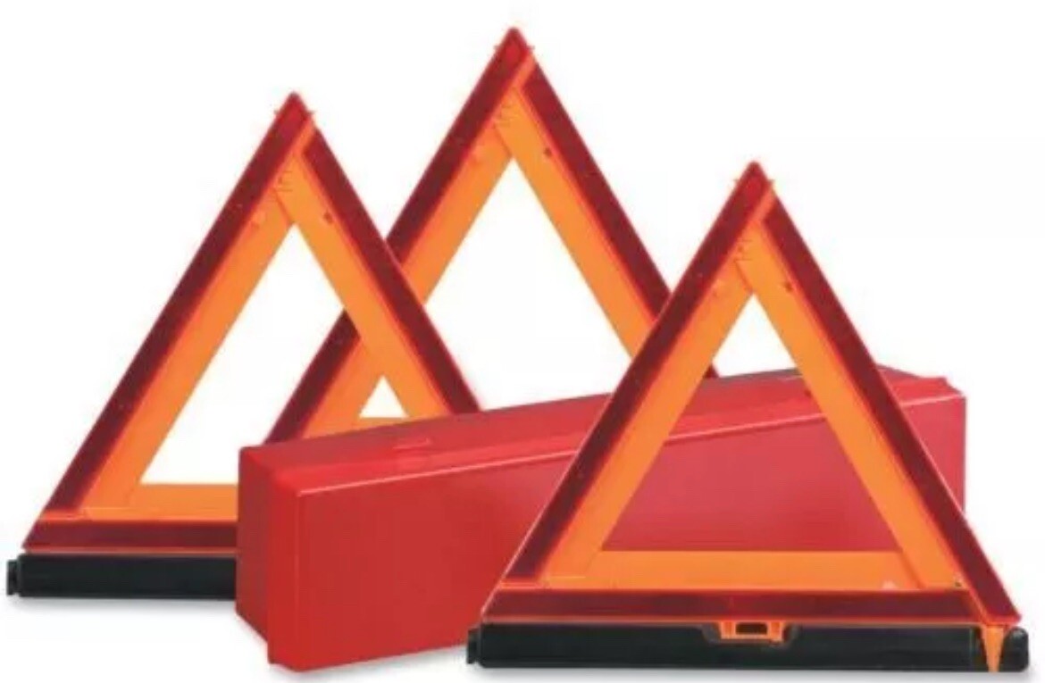 Qty: 2 SATE-LITE 711-00 Early-Warning Triangle Triple Kits