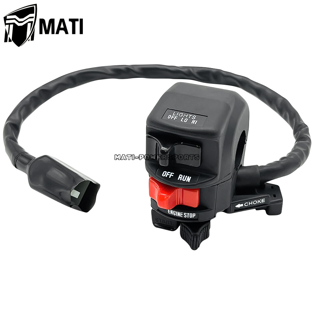 Handlebar Switch Start Kill Stop Headlight for Kawasaki Lakota 300 Prairie 400