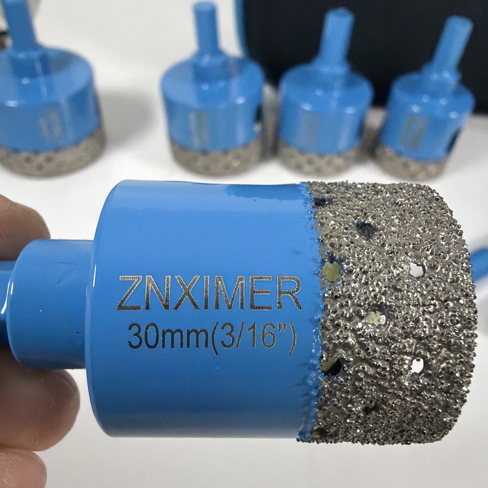 ZNXIMER Diamond Tile Drill Bits Set - 10 Piece with Case