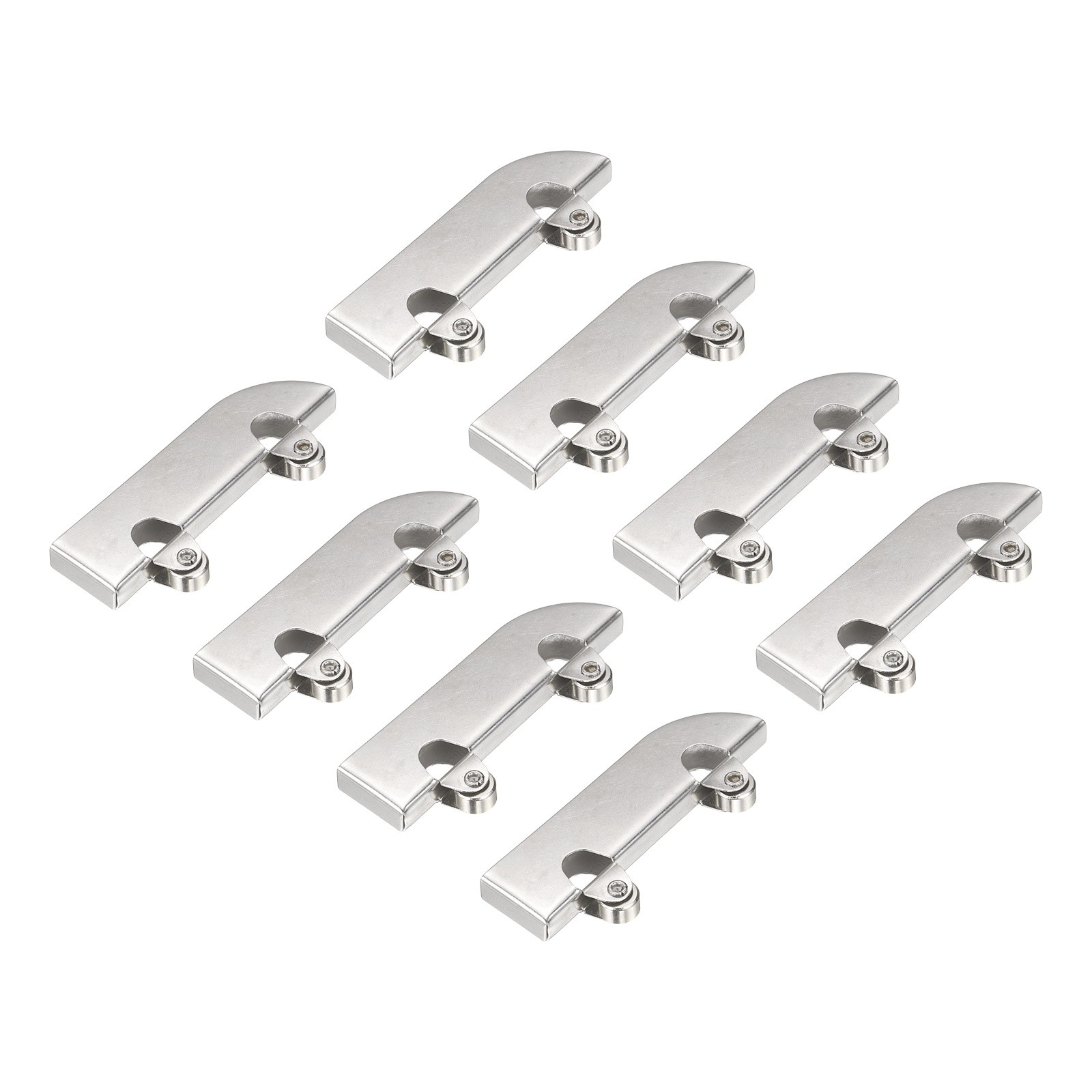 4Pcs Sliding Cabinet Hardware, Stainless Steel Top Bead Pulley Track Set,Silver