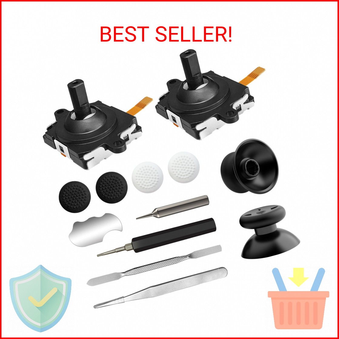 Joystick Replacement Kit for Oculus Quest 2 Controller, Repair Kit for Me-ta Que