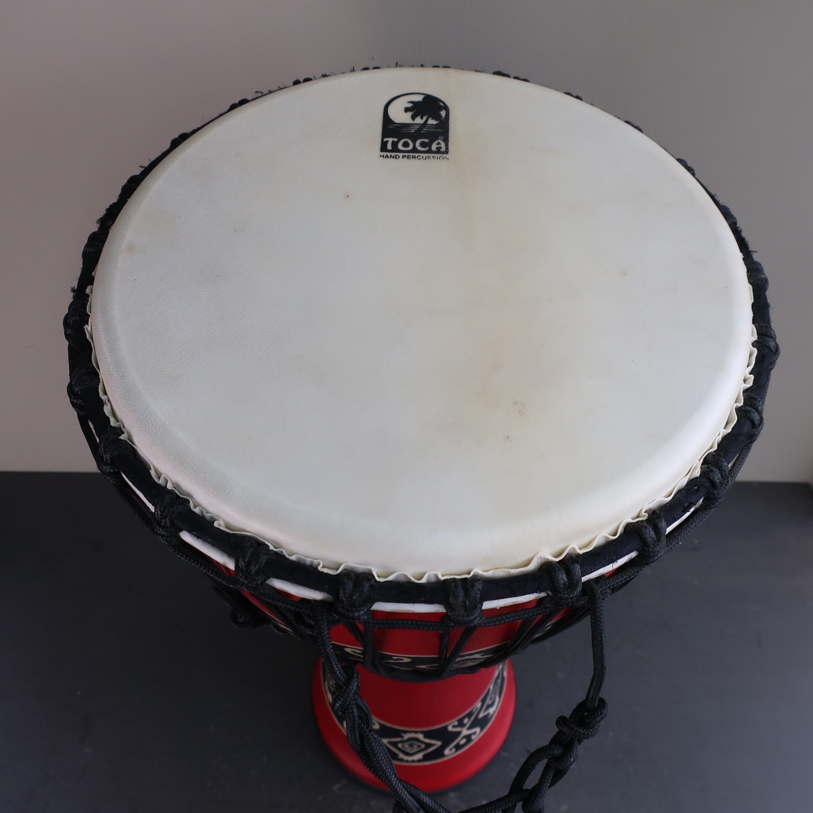 12" Toca Percussion Fibreglass Djembe in Case