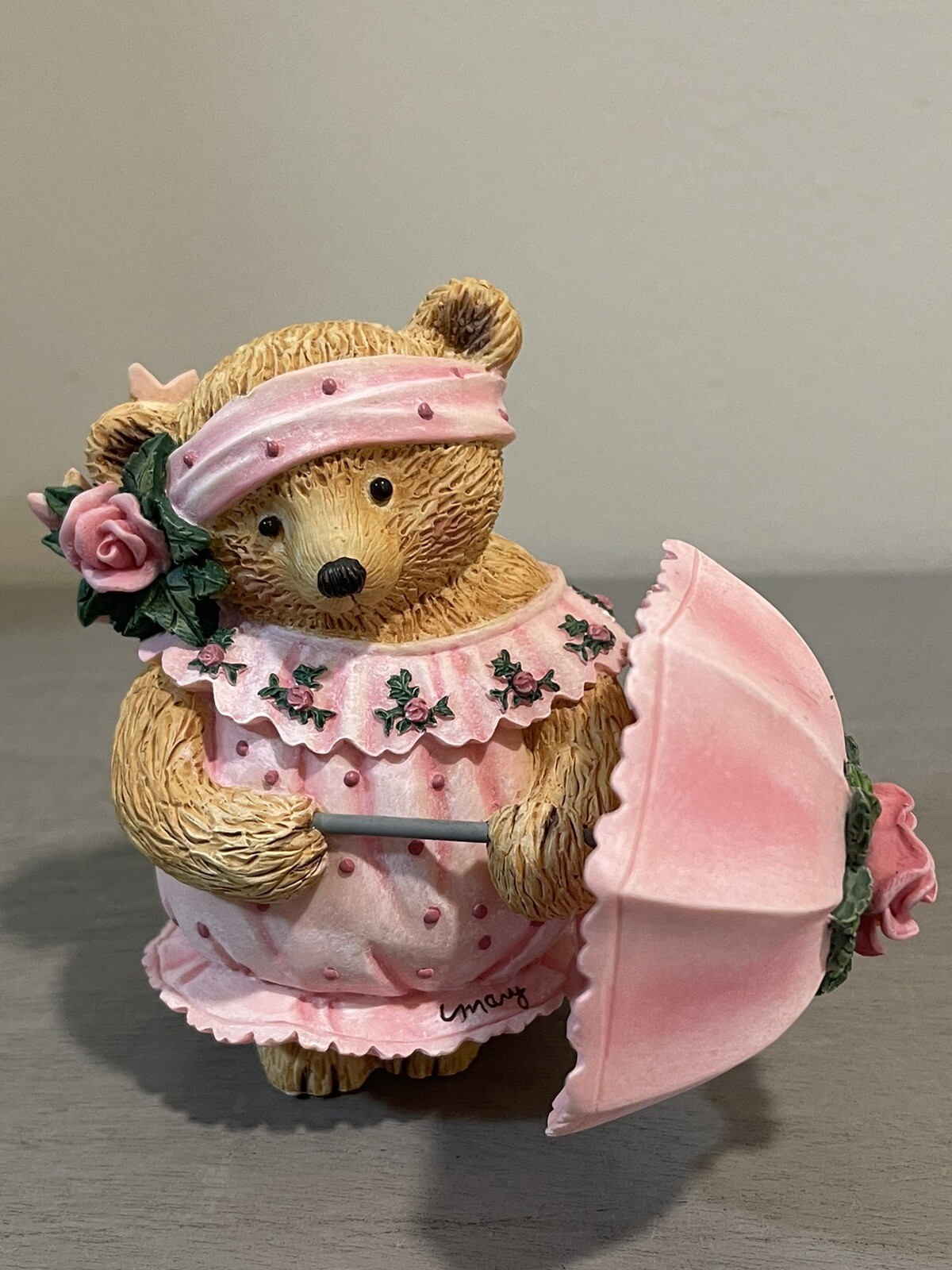 Cheerful Mary Teddy Bear Pink Rose Umbrella