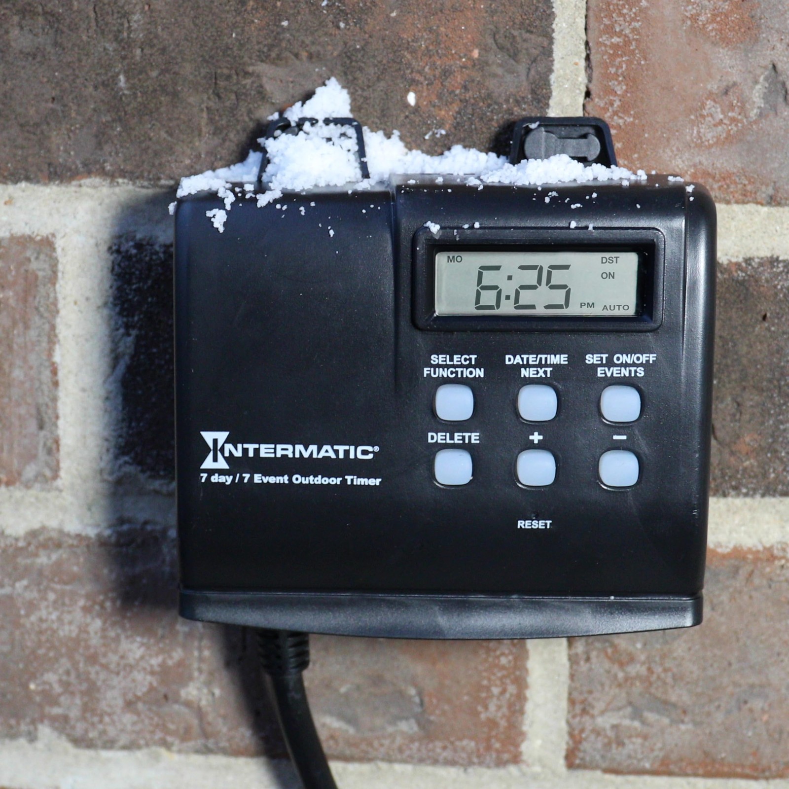 Intermatic HB880R Outdoor Timer with 7-Day Programming - 1.1, Black