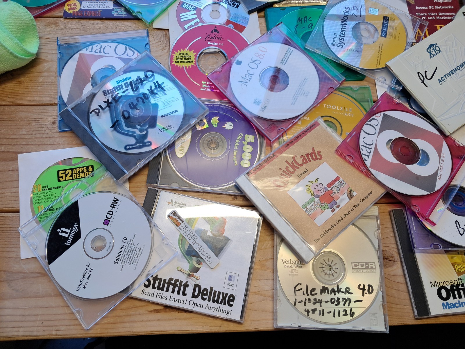40 assorted vintage Mac CD Roms. Mostly from the Power Mac Era.