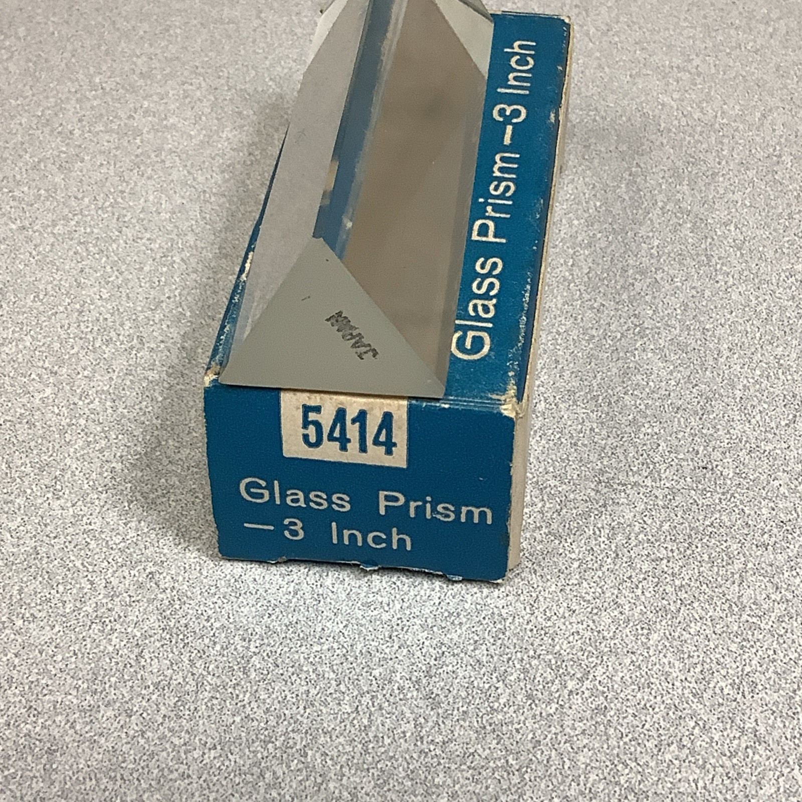 Vintage Ideal 3” Glass Prism Orig. Box School Supply Educational