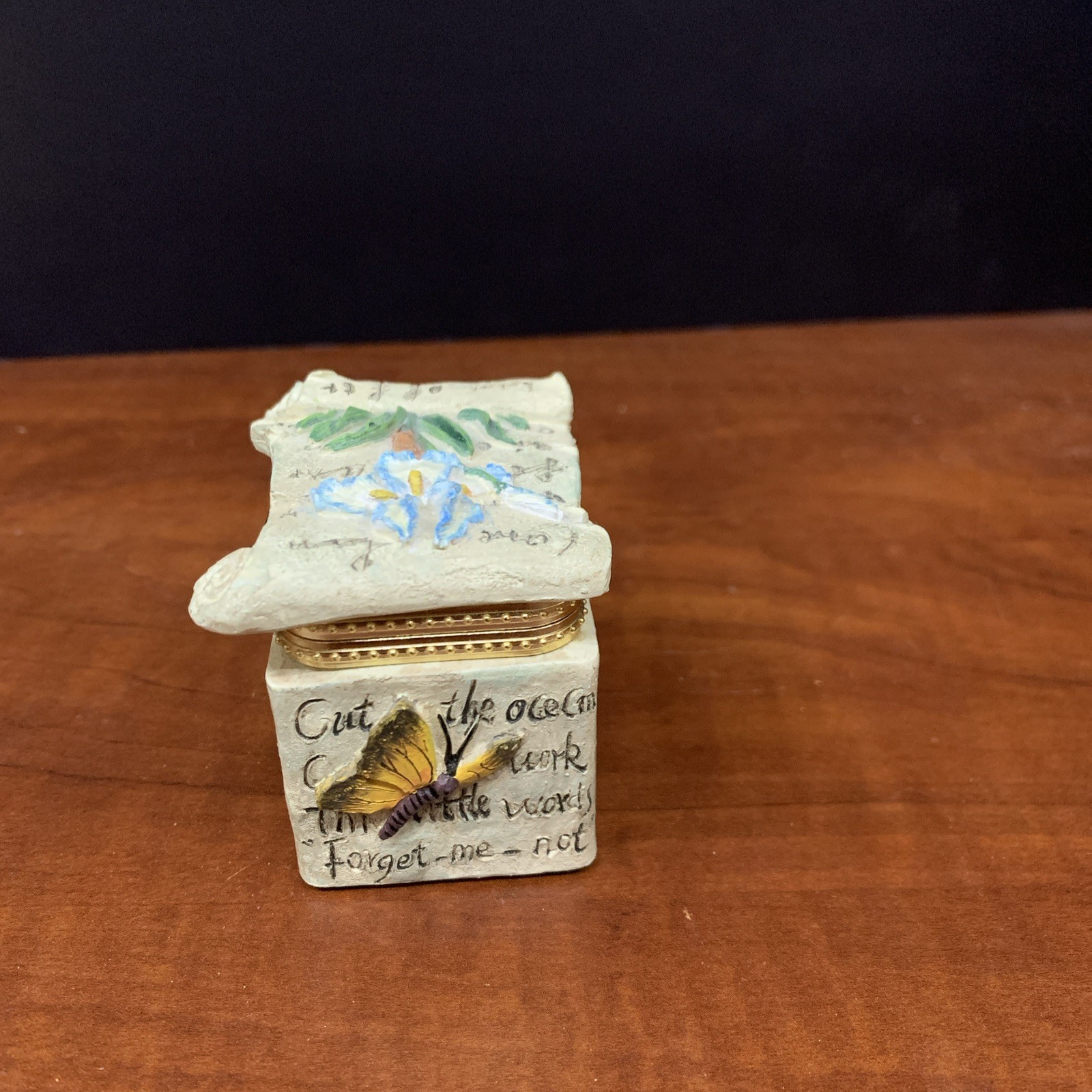 Trinket Box Garden Flowers Theme