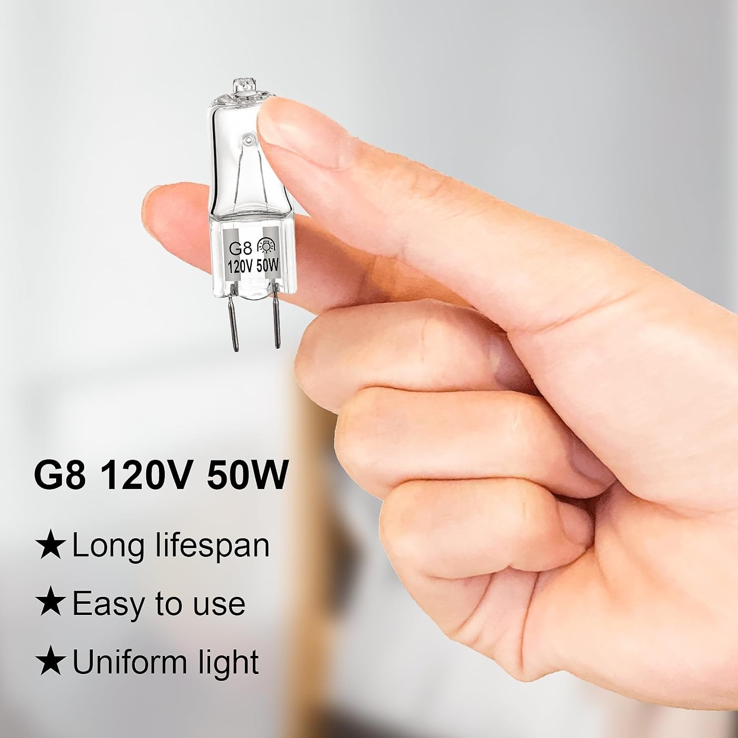 (6pack) Appliance Light Bulb for GE Microwave Oven,G8 50W Halogen White