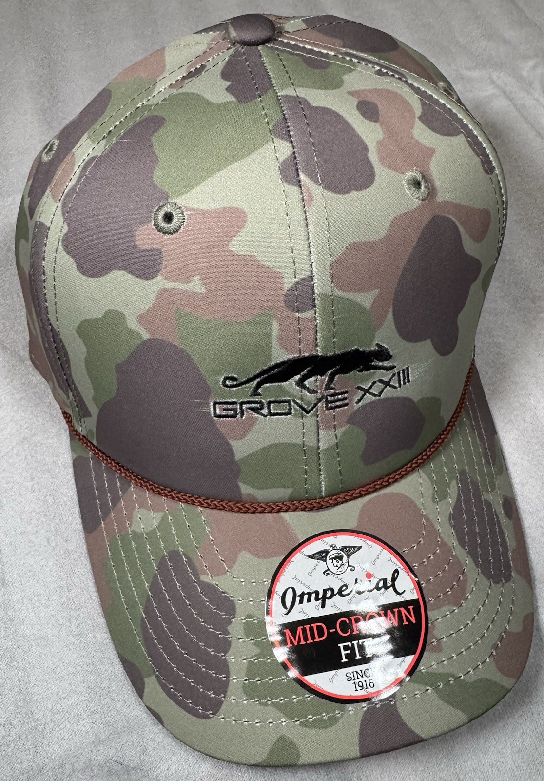 Grove XXIII / Jordan / NEW / Camo Rope Snap Back Golf Hat