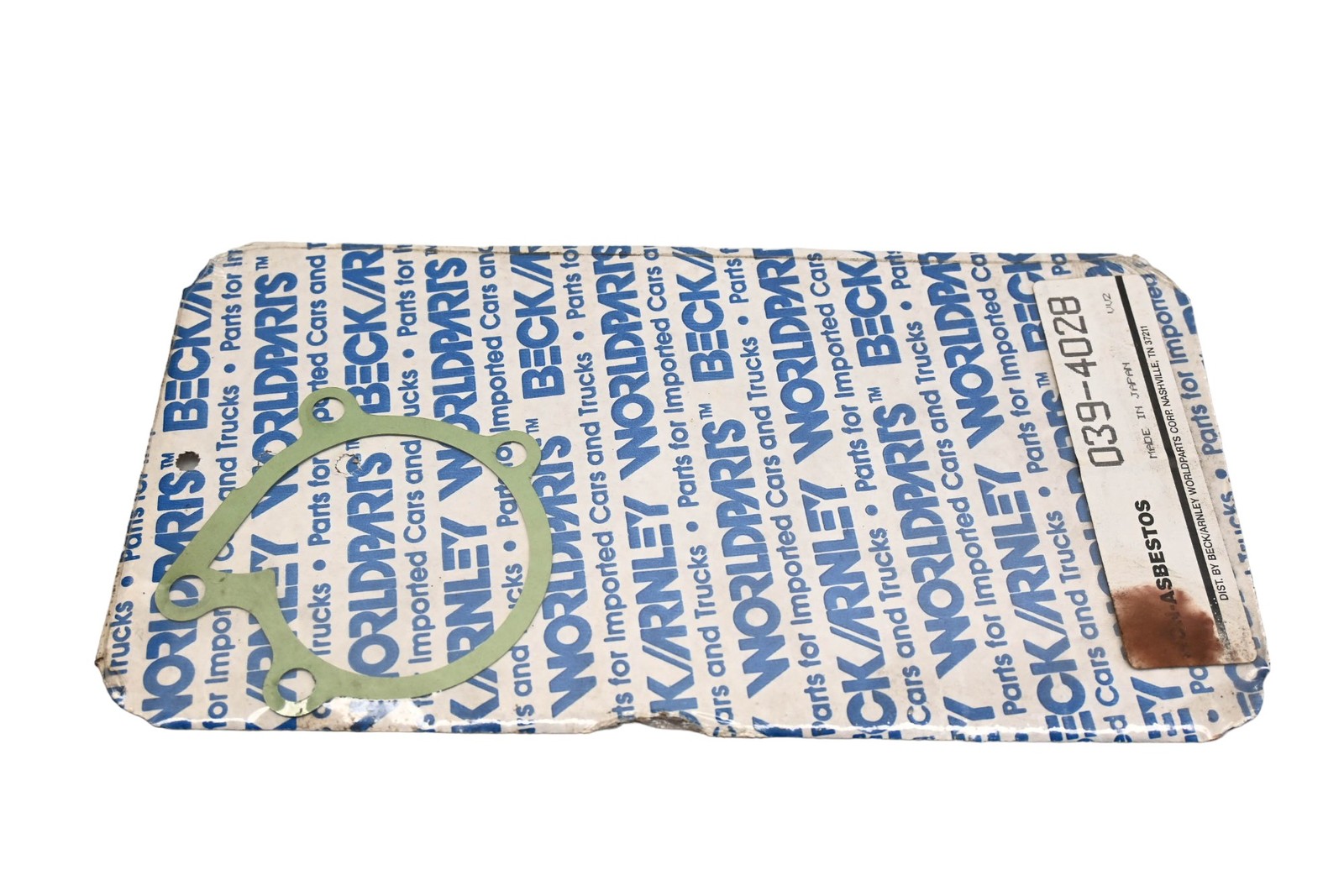 Beck/Arnley 039-4028 Water Pump Gasket NOS