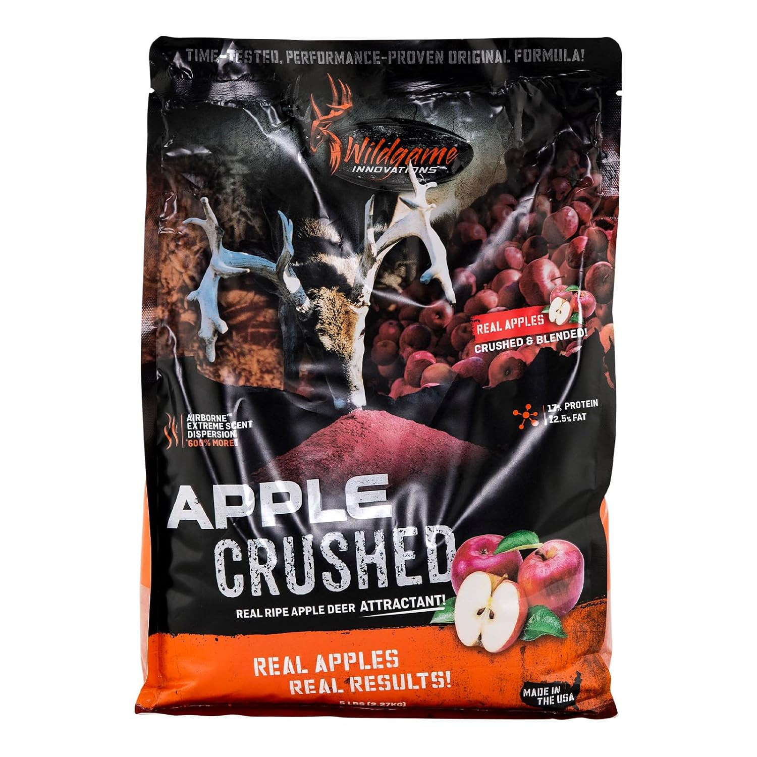 Apple Crushed 5Lb Deer Attractant | Powerful Long-Lasting Nutrient-Filled Sweet