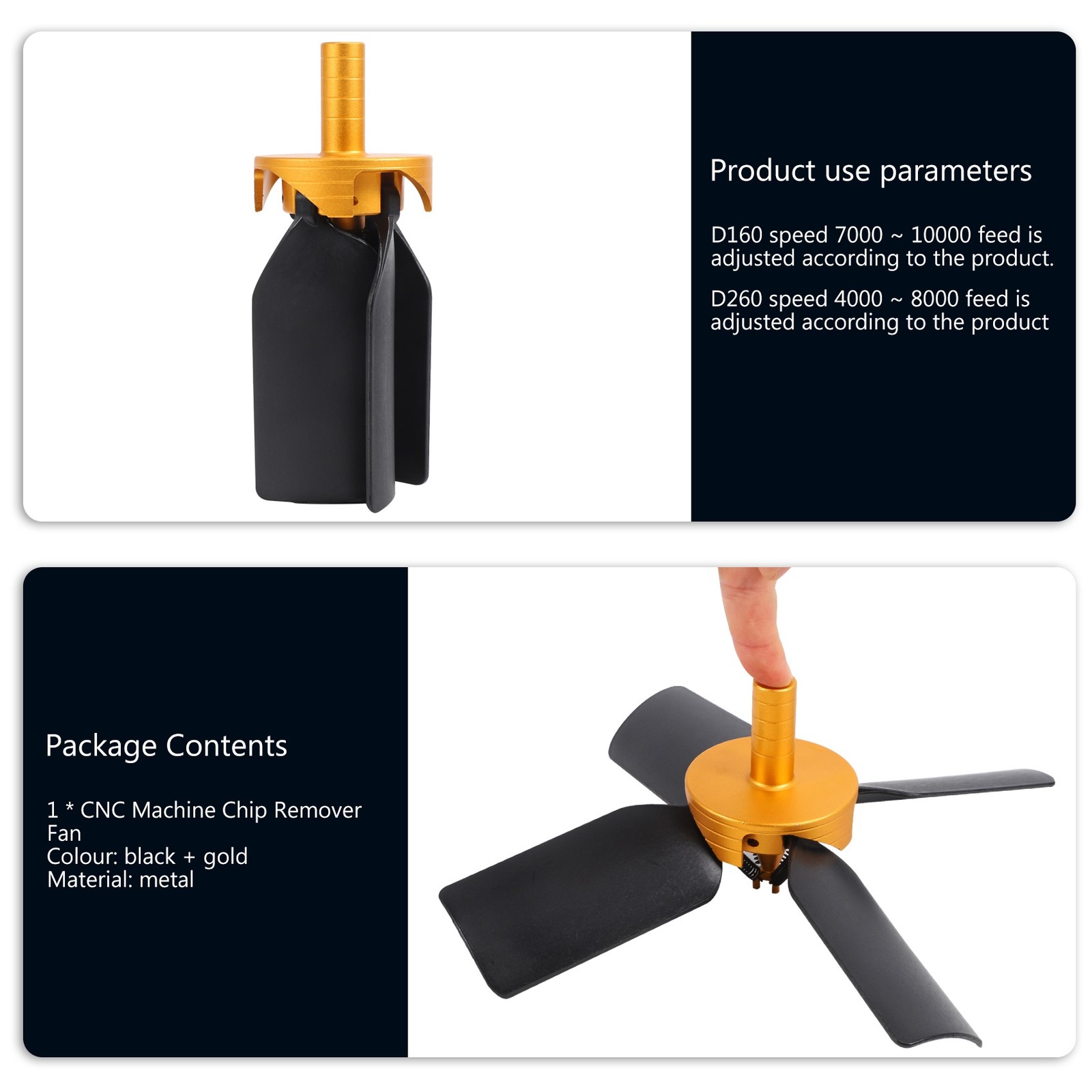 D16 CNC Machine Chip Removal Fan Scrap Sweeper Automatic Cleaning Tool for9918
