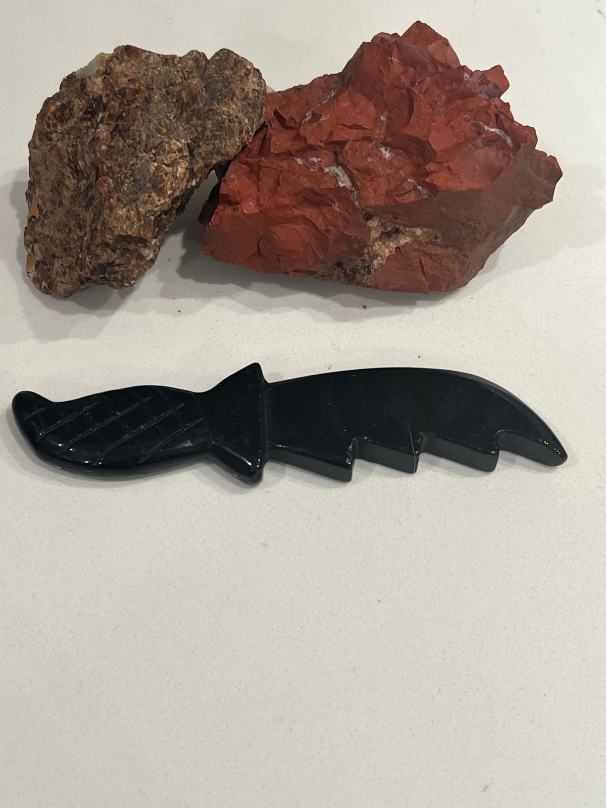 Black Obsidian Blade/ Athame / Dagger/ Altar tools