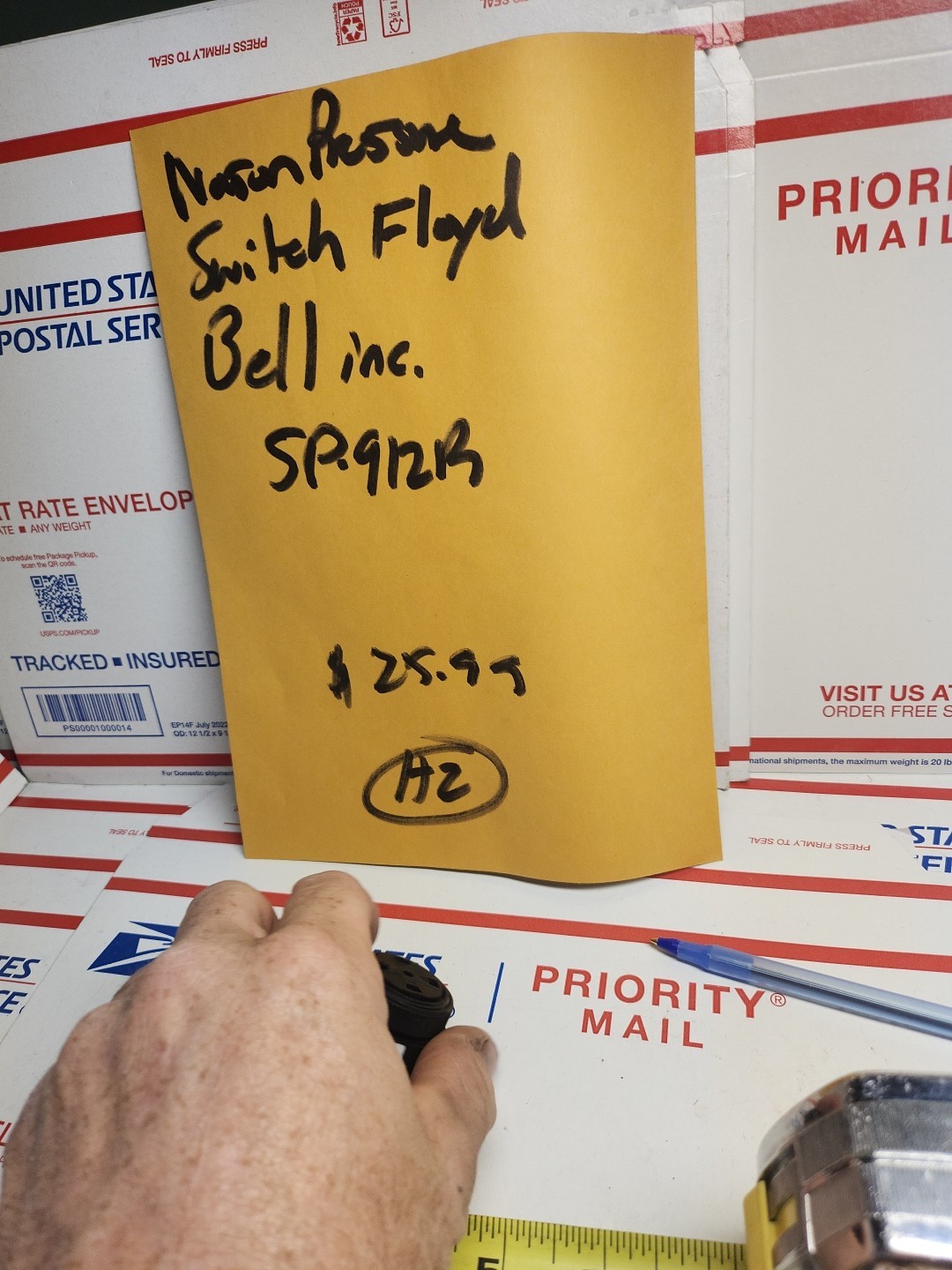 FLOYD BELL Pressure Switch SP-912R NEW , H2