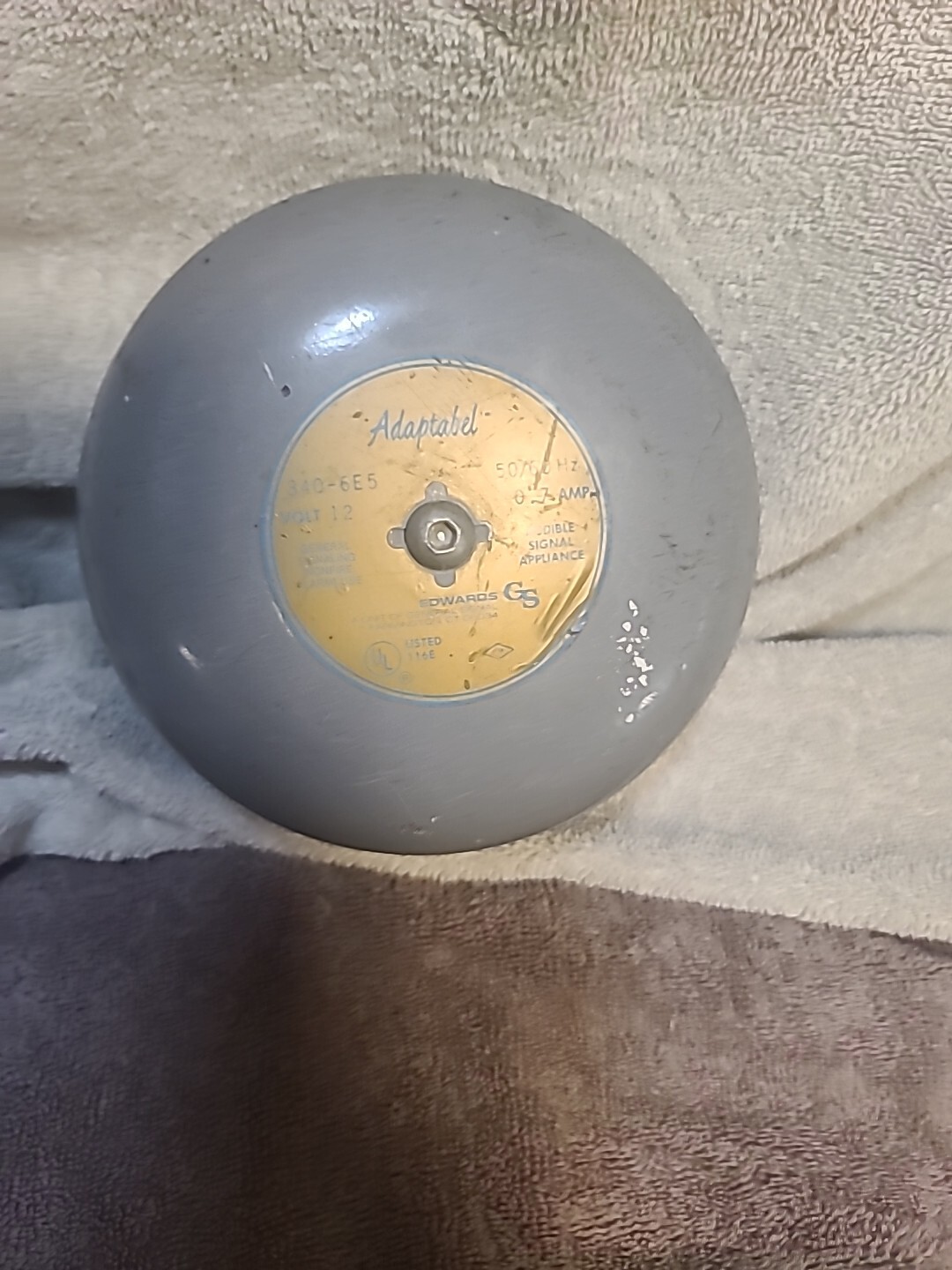 Vintage Edwards Company Adaptable NO. 340-6E5 NonFire Use 12 Volt Made In USA