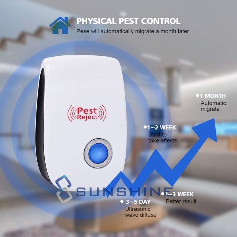 3Pcs Electronic Pest Repeller Ultrasonic Sonic Transonic Bats Rat Mouse Control