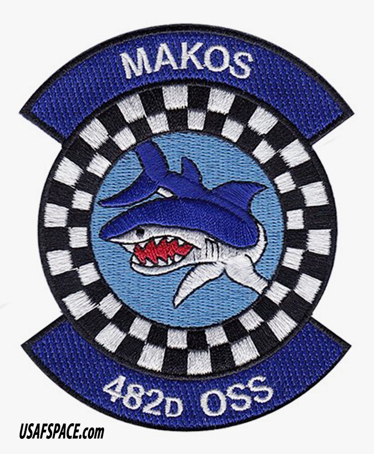 USAF 482nd OPERATIONS SUPPORT SQ -482 OSS- MAKOS -Homestead AFB, FL- VEL PATCH