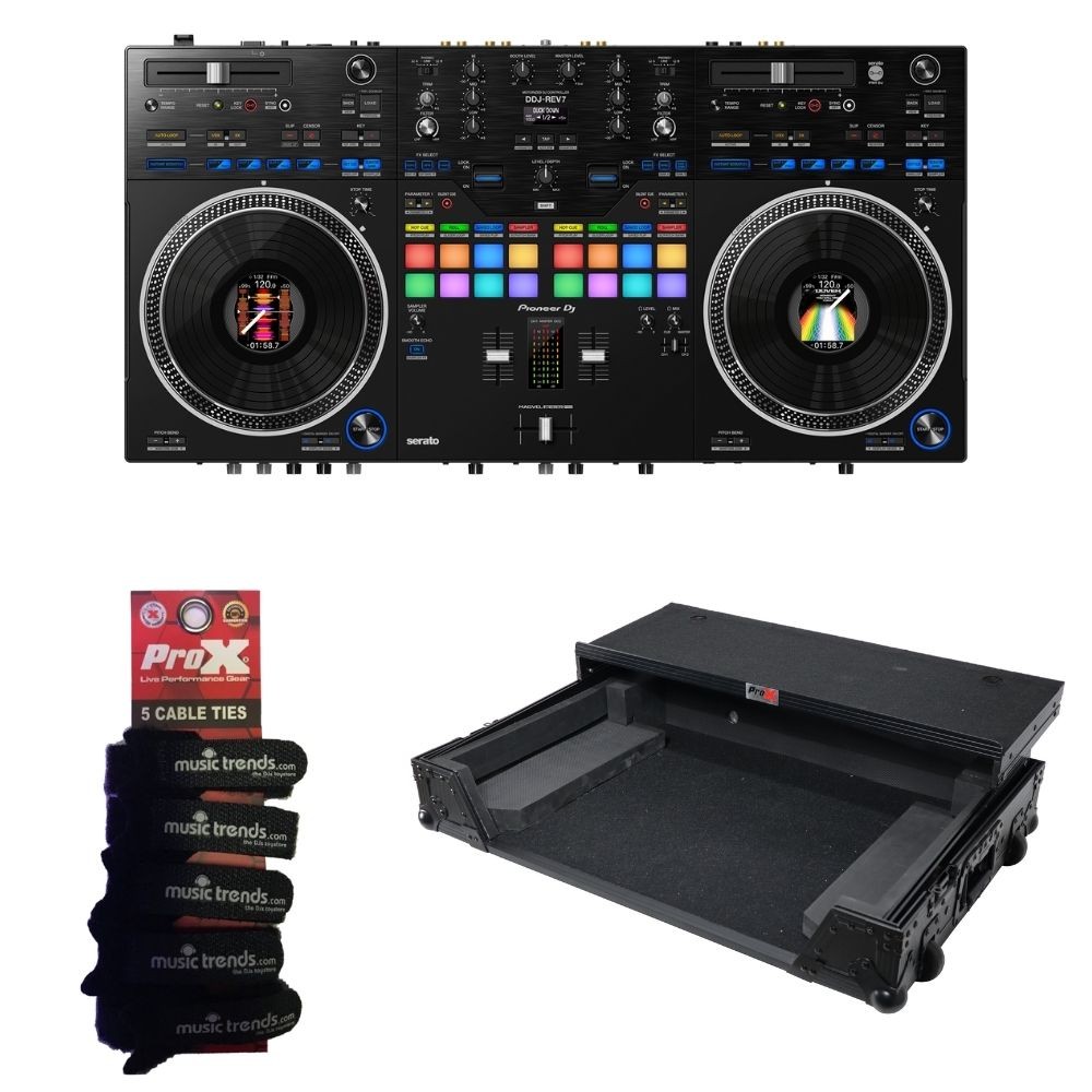 Pioneer DJ DDJ-REV7 Black DJ Controller with BL Case
