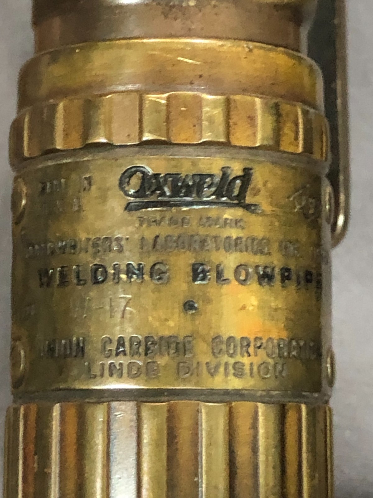 Oxweld CW-23 Angle Head Cutting Torch Attachment with W-17.