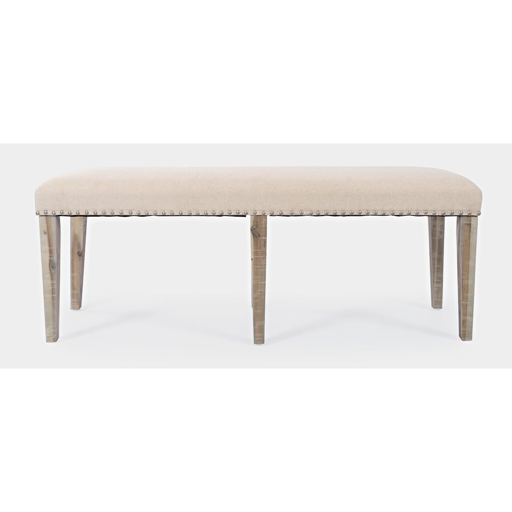 Fairview Transitional 52" Backless Upholstered Dining Bench