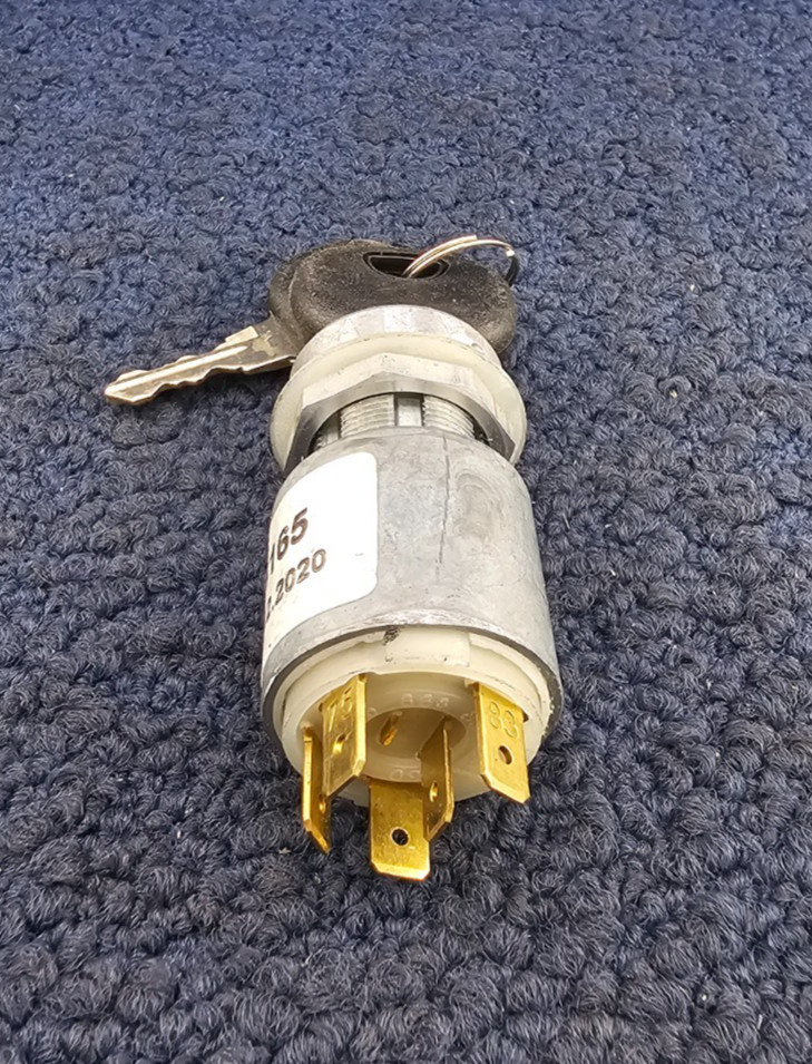 (QTY 3) 36165 Universal Ignition Starter Switch, 4-Phase Contacts W/ 2 Keys