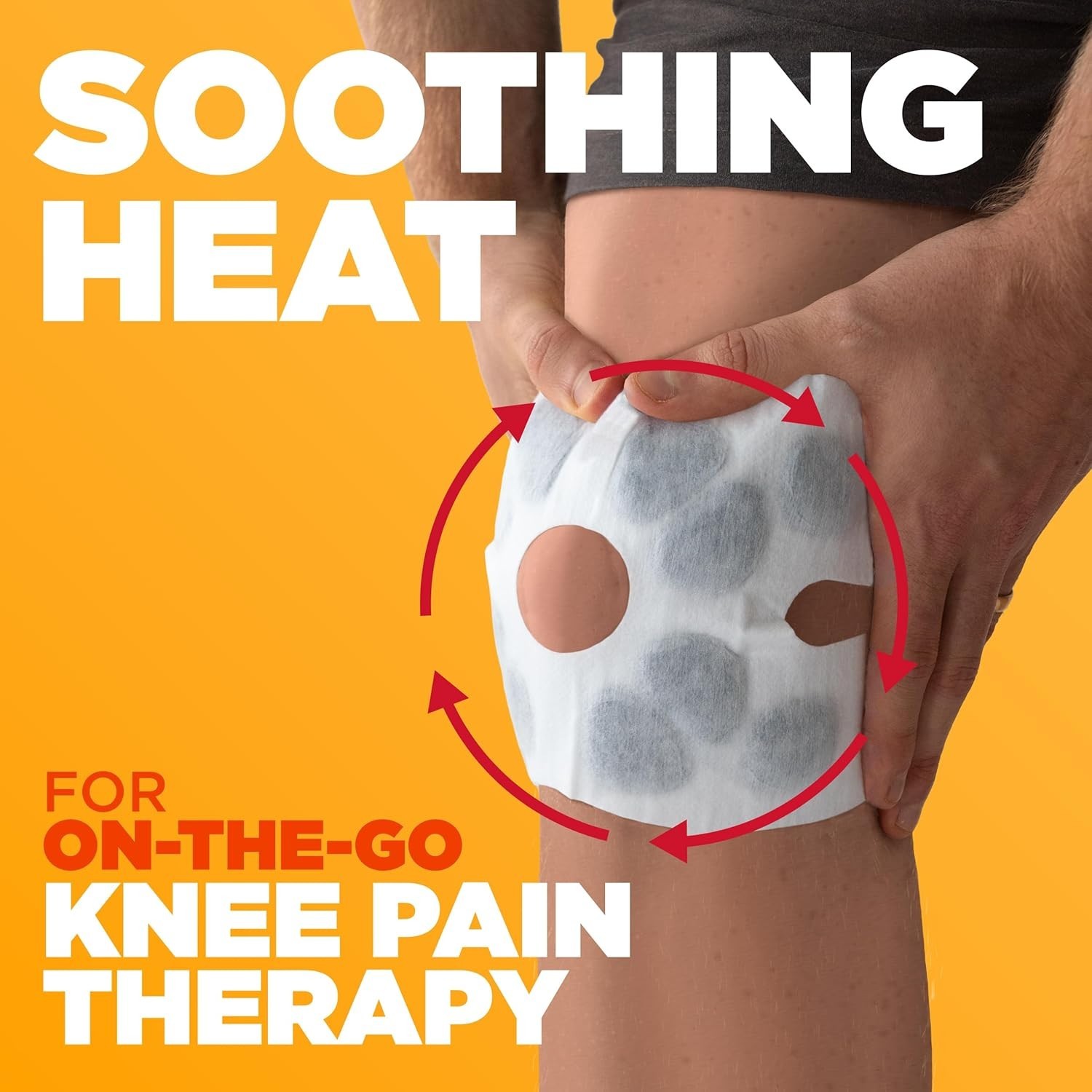 Therapeutic Knee HeatWraps - Flexible, Discreet Relief for Arthritis - 2 Pack