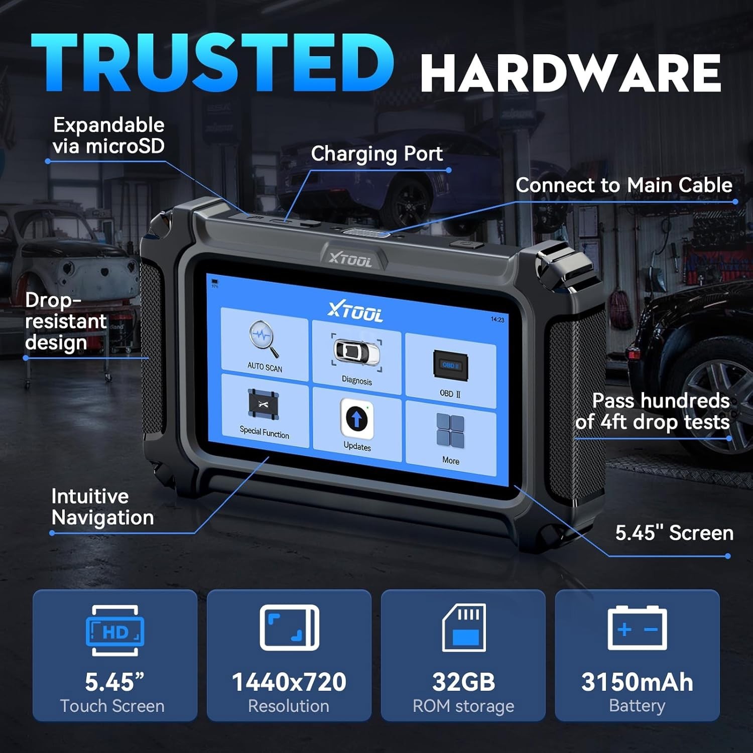 2026 XTOOL D6S OBD2 Scanner Full System Diagnostic Tool 30+ Resets Free Update