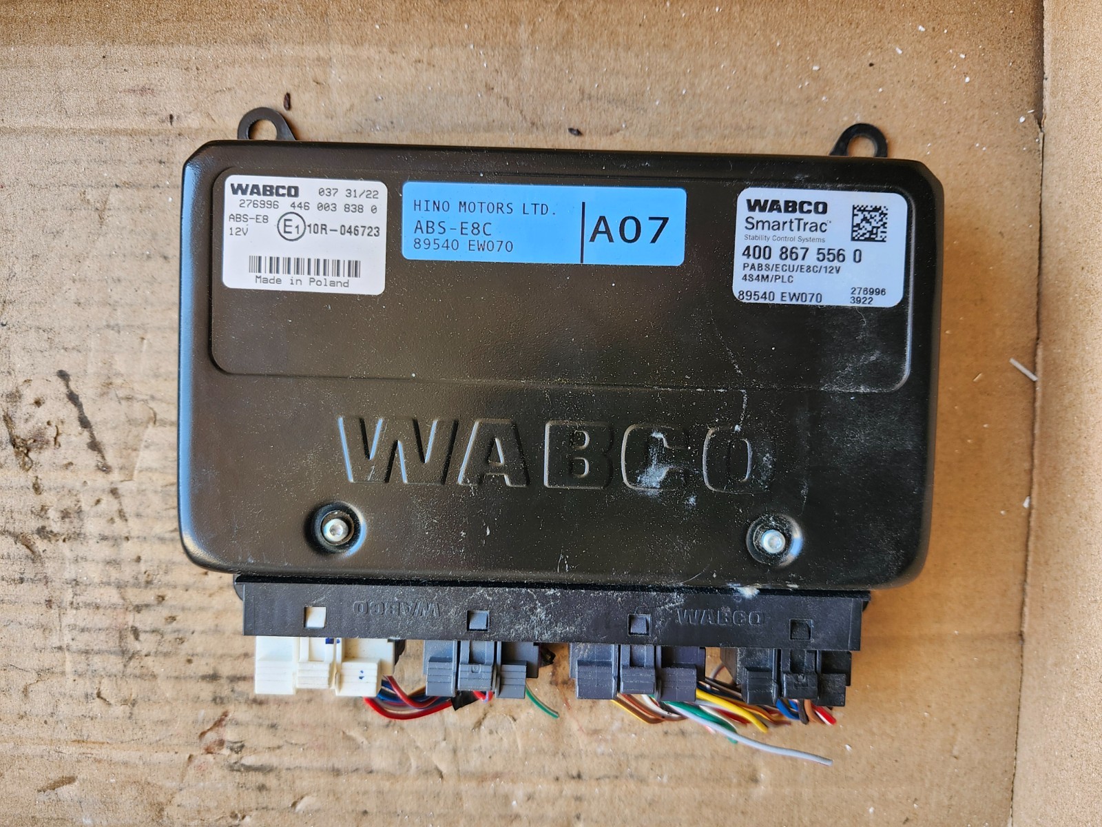 2023 HINO L6 ABS Module Wabco P/N 446 003 838 0 , 10R-046723