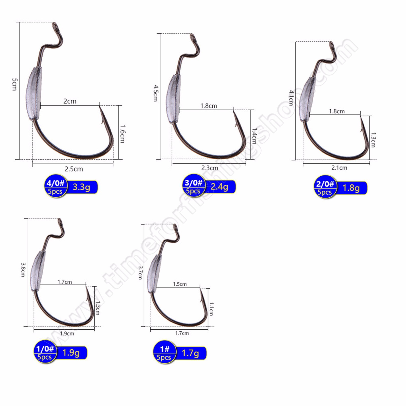 Offset Hooks Weighted Wide Gap Weedless Soft Lures Bait Worm Pike Perch
