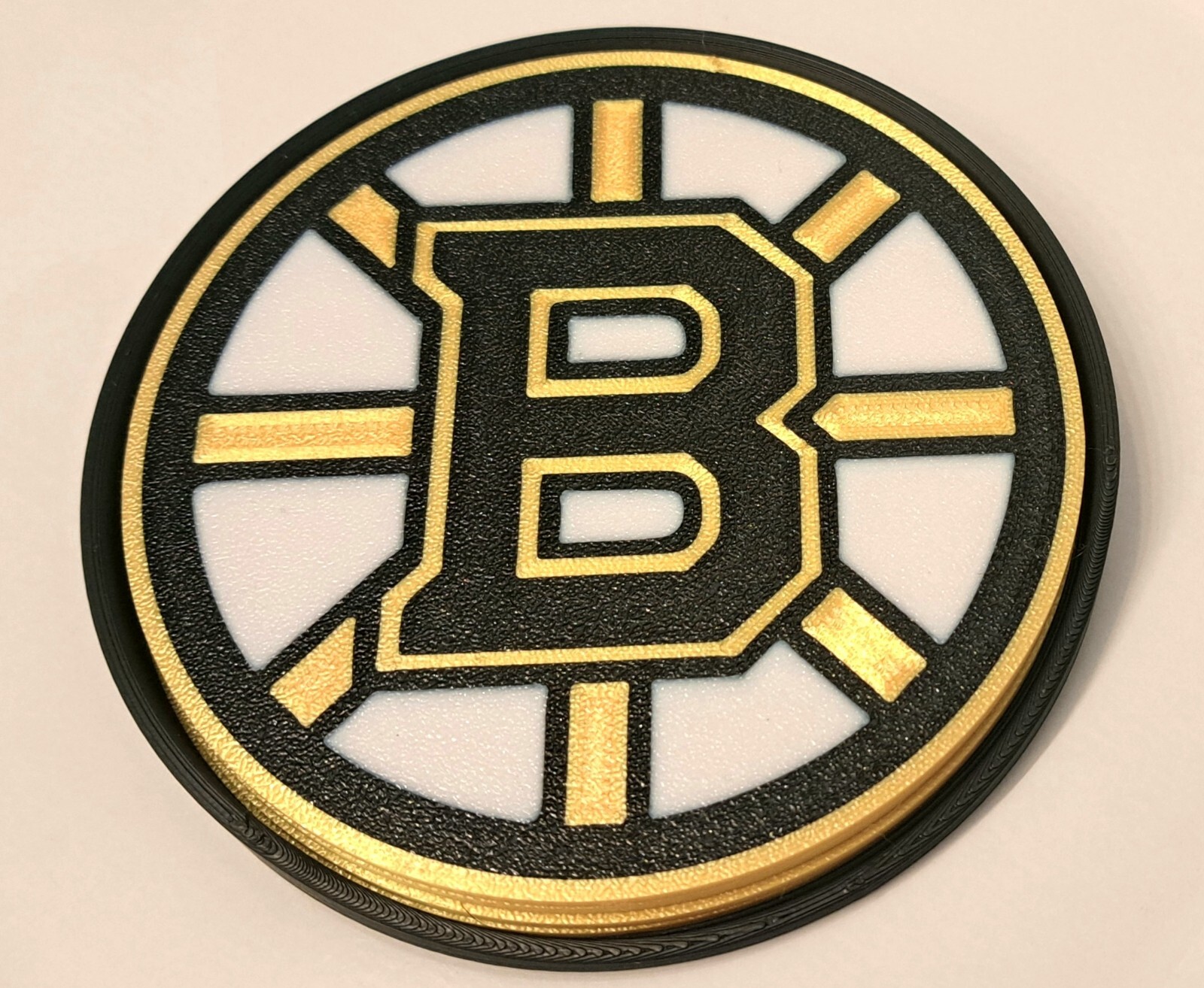 NEW  BOSTON BRUINS NHL HOCKEY DRINK COASTERS - SET OF 4 w/ HOLDER - SPORTS