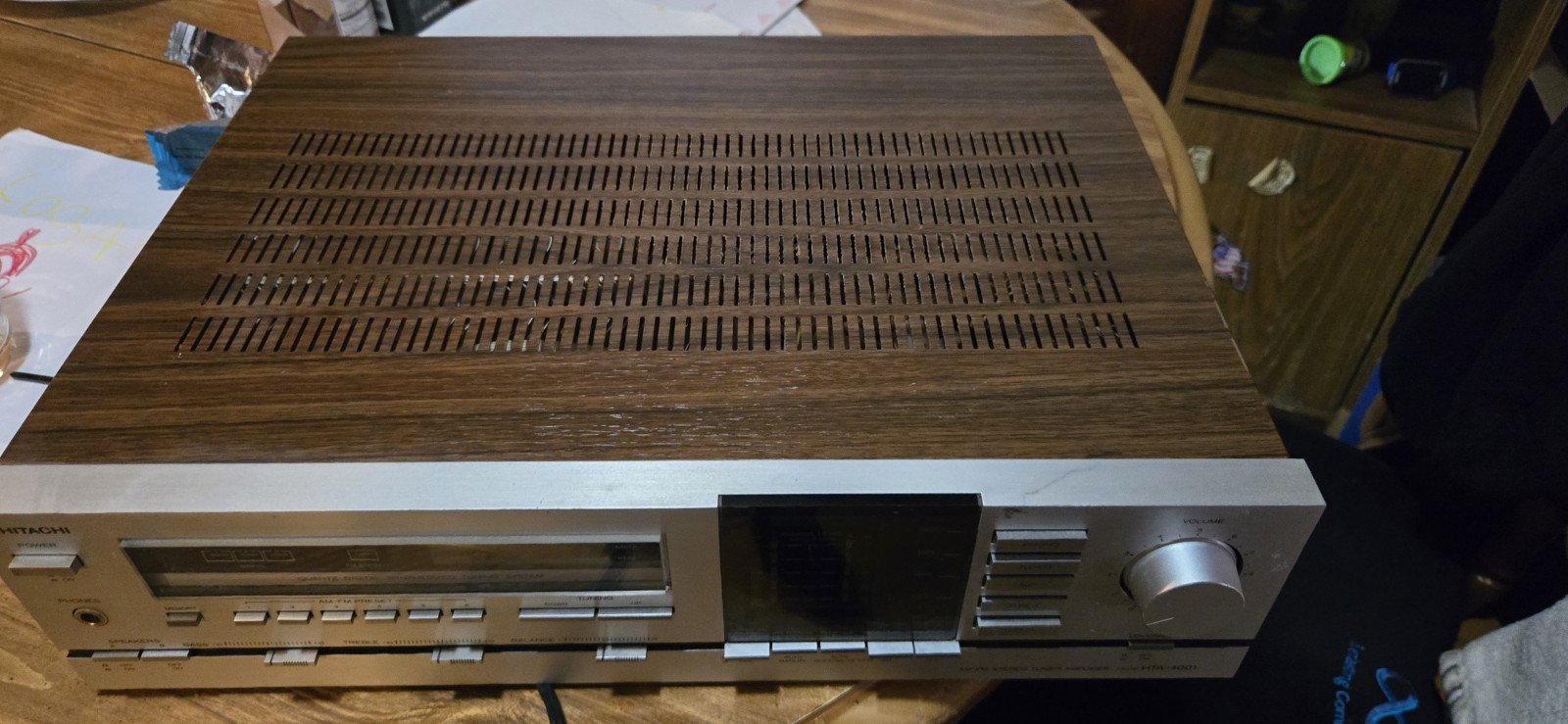 Rare Vintage Hitachi HTA-4001 Tuner/ Amplifier/ Receiver Perfect  Condition