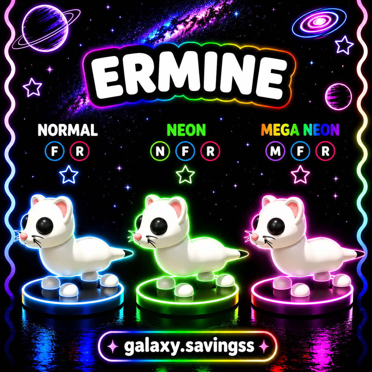 Ermine ✨US Seller Adopt From Me Today✨