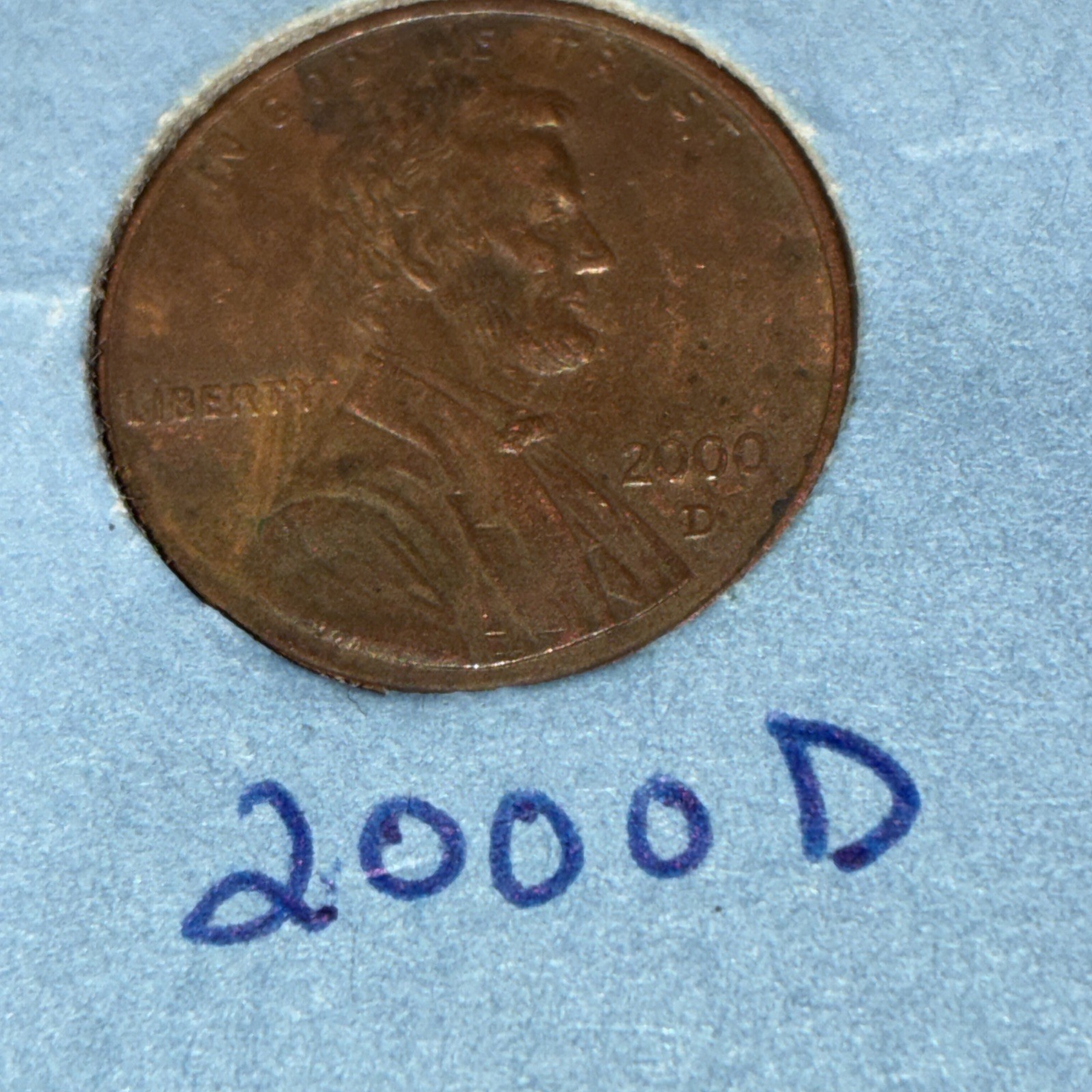 2000 D Lincoln Memorial Cent • Buy 10 Get 40% Off • #P803