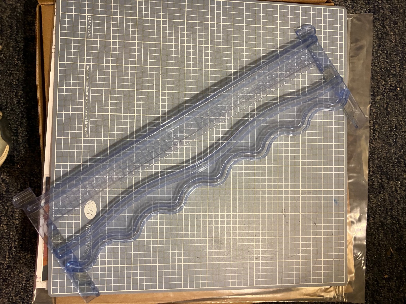 Creative Memories mat, straight/wavy guide, corner rounder. All used.